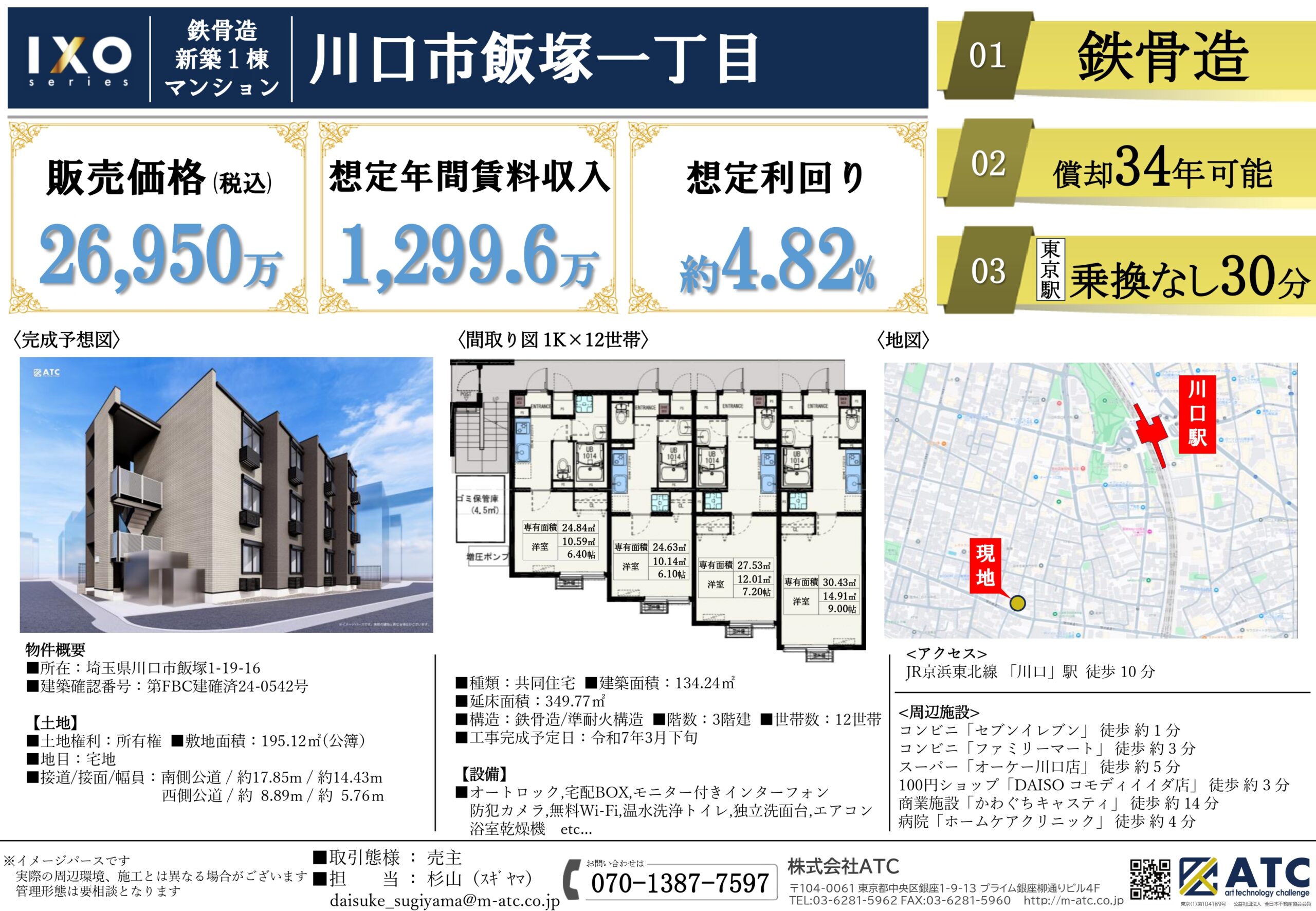 川口市飯塚一丁目　新築一棟マンション